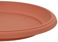 vidaXL Ronde bloemenschalen 24 st baksteenrood ø 21,5 x 2,5 cm