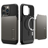 Spigen Slim Armor MagSafe Apple iPhone 14 Pro Max Hoesje Gunmetal