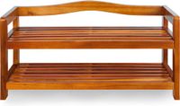 Casaria Schoenenrek 74x26x42cm – 2 stuks tot 80kg – Donkerbruin