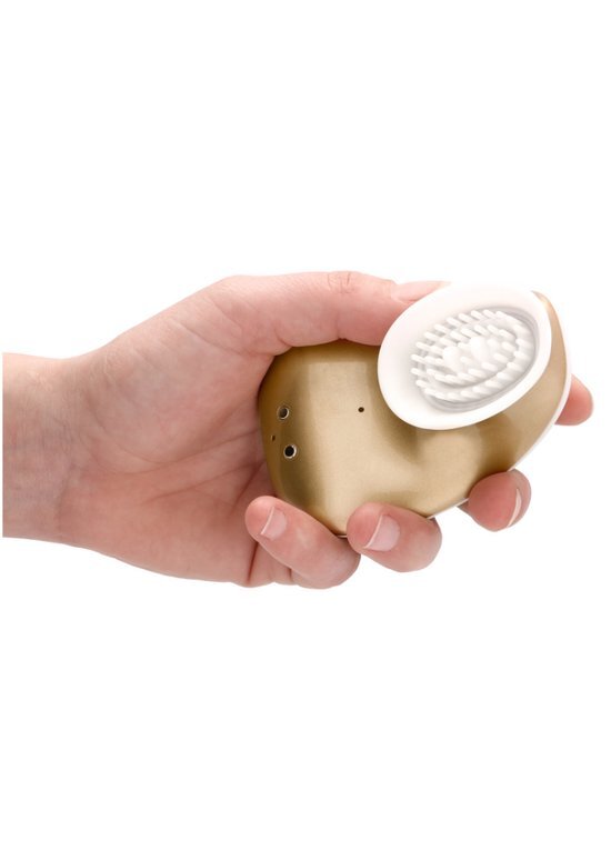 Twitch Innovation Hands-Free Design Zuig vibrator - Goud