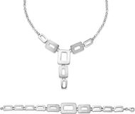 Orphelia SET-023 - Juwelenset: Ketting + Armband - Sterling Zilver 925 - 19/43 CM