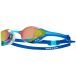 TYR Tracer-X Elite Goggles für Erwachsene - Low Profile Racing Schwimmbrille, verspiegelt, blau/türkis