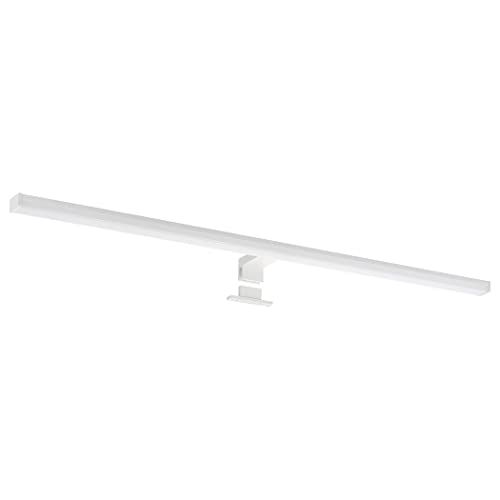 SEBSON LED Spiegellamp 90cm, Badkamer Verlichting IP44, Spiegelkast Lamp Neutraal Wit 4000K 15W, 1300lm, Spiegelverlichting 900x98x44mm Aluminium Wit