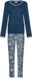 Pastunette Nordic Bloom Pyjama Katoen Interlock Blauw Maat 48