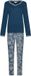 Pastunette Nordic Bloom Pyjama Katoen Interlock Blauw Maat 48