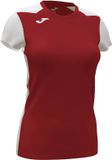 Joma Sportshirt Dames Record II Bordeauxrood/Wit