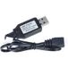Vhbw câble de chargement USB pour batteries RC avec connecteur JST XH-3P, packs de batteries pour modèles réduits RC - 60 cm 7,4 V
