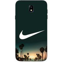 Samsung Galaxy j7 2018 nike logo achtergrond Californië palmbomen bij nacht Maniacase