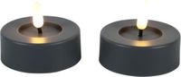 Countryfield Led Tealight Maxi Grijs 2 stuks Ø 6,5 cm