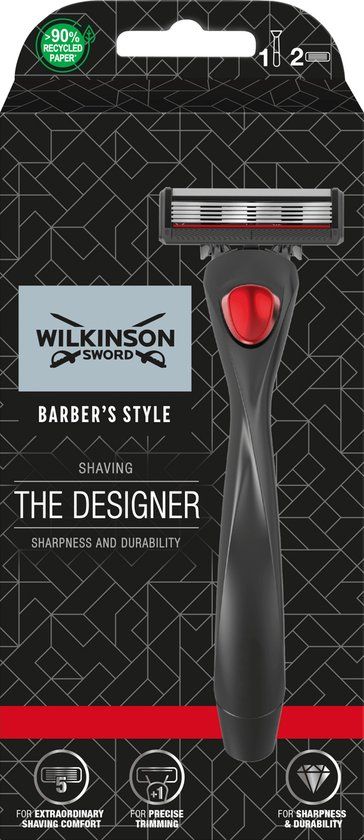 Wilkinson Sword Barbers Style "The Designer" Scheersysteem - 5 Scheerbladen - 1 Stuk