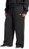 Adidas Sportswear Essentials Small Logo Feel Cozy Open Hem Broek (Plus Size) - Dames - Zwart