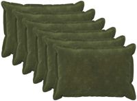 vidaXL - Kussensloop - 6 stuks - HOUTEN - Groen - 50 x 75 cm - Katoensatijn