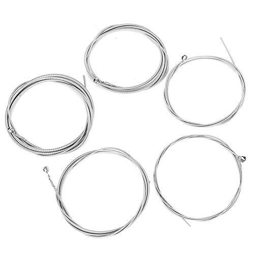 KUIDAMOS Bassnaren, 1 mm 1,4 mm 2 mm 2,5 mm 3 mm 4-snarige bassnaren Draagbaar Antiroest Gladde duurzame bassnaren voor bas Beginner voor 5-snarige elektrische bas