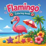 Livre de coloriage Flamant rose pour adultes, adolescents et enfants