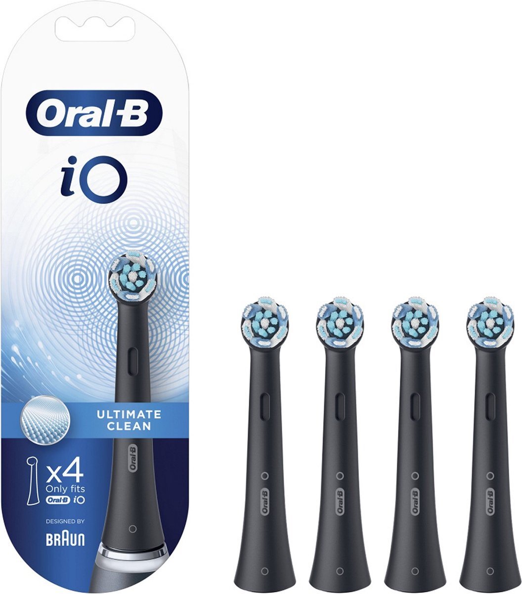 Oral-B Oral-B iO Ultimate Clean Opzetborstels 4 Stuks Zwart