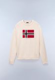 Napapijri D-Mura C Pull Beige Dimity Coton Regular Fit Hommes S