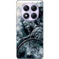 Maniacase Beschermhoes Xiaomi Redmi Note 14 Pro 5G Vikingen Ragnar Lothbrok Bouclier Corbeau