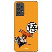 Maniacase Coque Pour Samsung Galaxy A73 Dragon Ball Sangoku petit logo