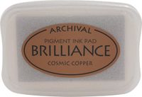 Tsukineko Brilliance Ink Pad Cosmic Copper