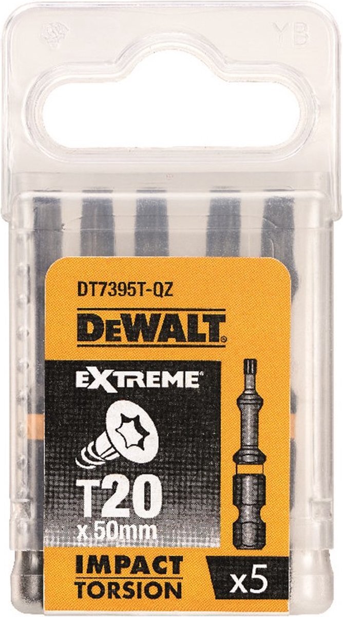 DeWalt DT7395T-QZ ImpACT Torsion T20 x 5 50 mm, 0 W, 0 V