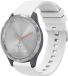 By Qubix - Soft siliconen bandje voor Huawei Watch GT 4 / GT 5 (41mm) & GT 5 Pro (42mm) - Wit