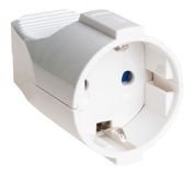 Tweepolige luchtbasis met TTL, 16 A, 250 V, wit
