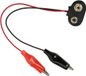 Shenzhen Haorui Industrial Technology Co., Ltd. 20 pièces Connecteur à pression pour batterie Clip Câble Double pince crocodile Connecteurs de fil de batterie 9 V Longueur 15 cm