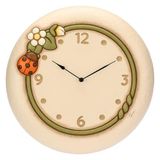THUN Maxi-klok - keramiek - collectie Country Bloom - 35,4 x 35,4 x 5,7 cm