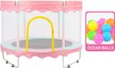 OFMOTRA Trampoline - Inclusief veiligheidsnet - Kinder Trampoline - Buitenspeelgoed - 150 cm - tot 100kg - Roze