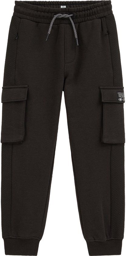 WE Fashion Jongens regular fit joggingbroek met cargozakken
