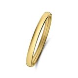 Lucardi Dames Stalen goldplated ring 2mm