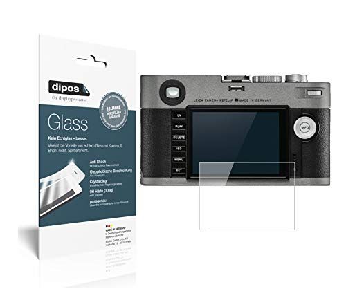 dipos I 2 x pantserfolie, helder, compatibel met Leica M-E (type) 240, beschermfolie 9H displayfolie