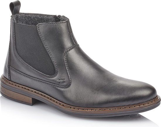 Rieker Herenschoenen 37662-00 Zwart Leer Maat 42