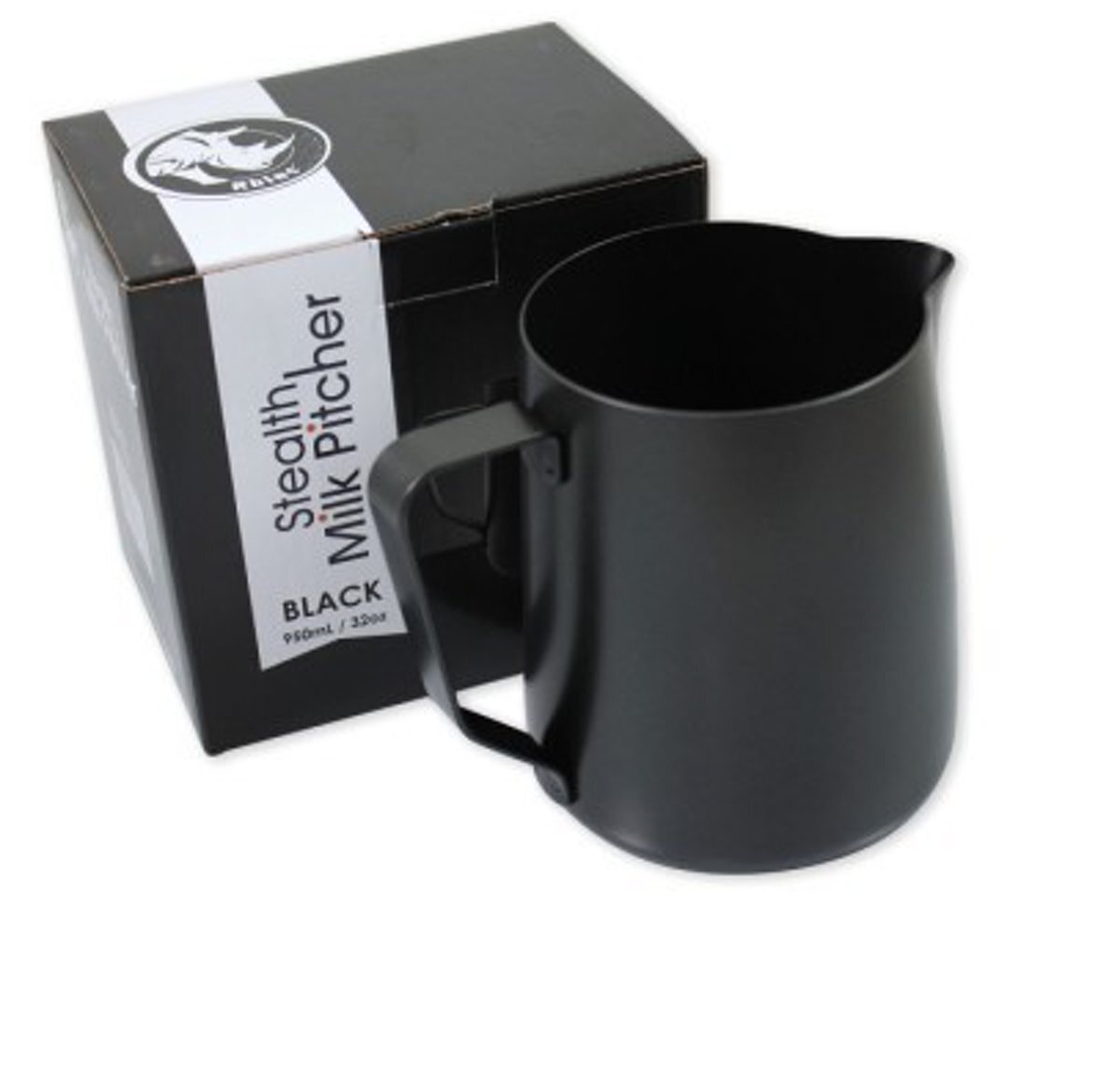 Rhinowares stealth Melkopschuimkan 950ml - zwart