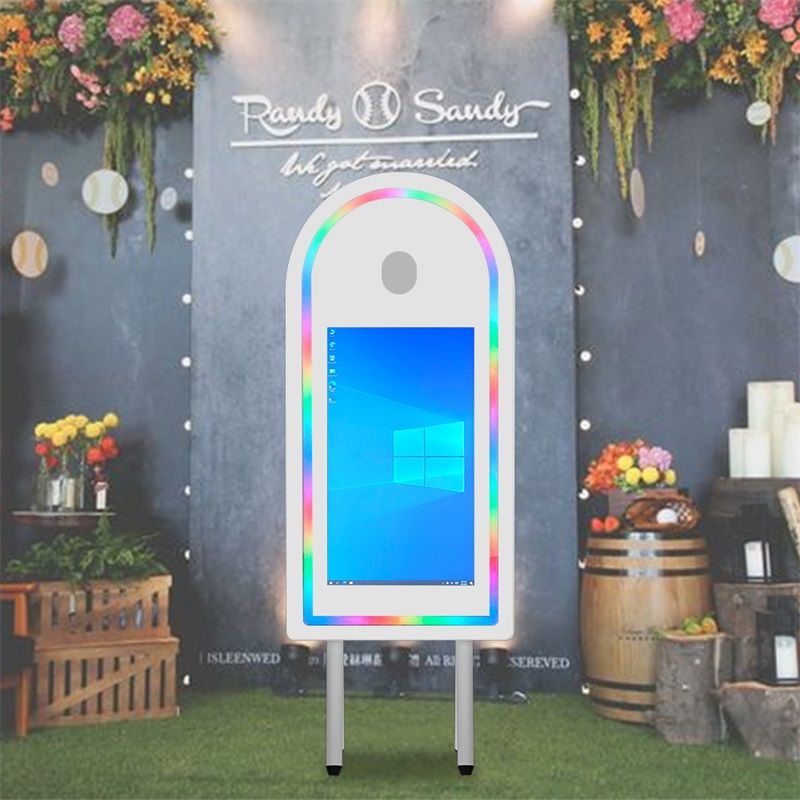 NONE Icecat 2026 EU Nieuwe Hot-Selling Draagbare Selfie Fotohokje met Magic Mirror, inclusief Flightcase en LED-verlichting