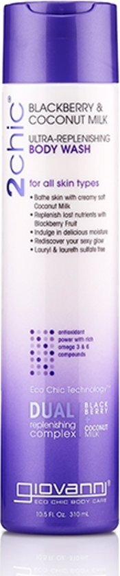 Giovanni Cosmetics 2chic - Ultra-Replenishing Body Wash with Blackberry & Coconut Milk 310 ml