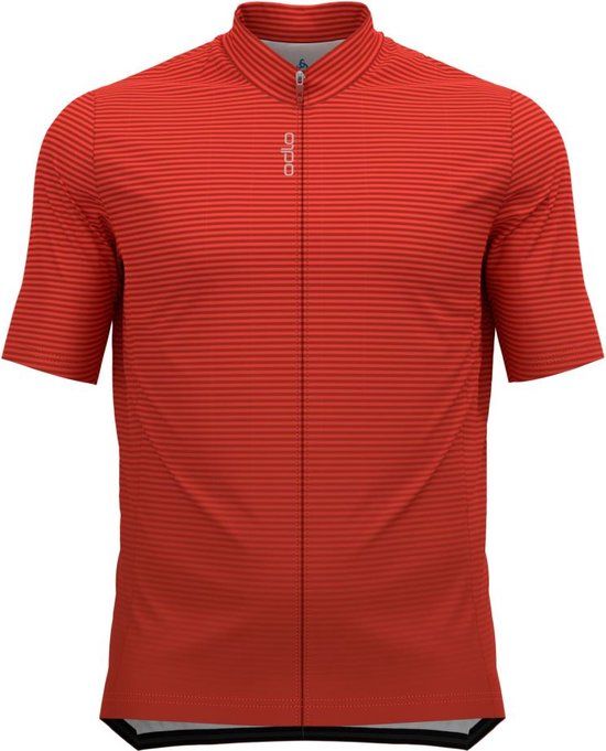 Odlo The Essential Jersey Heren Shirt - Firelight Ketchup L
