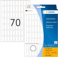HERMA 2320 Universele etiketten wit 8x20 mm Papier mat 2240 St.