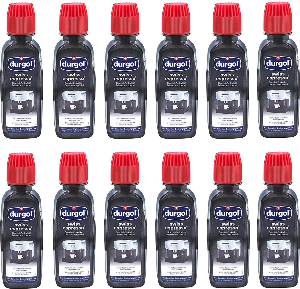 durgol Swiss Spezial Espresso Ontkalker 8 x 125 ml + 4 x 125 ml gratis