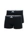 adidas Boxershorts pour hommes 2-pack-Trunk (2PK) -Active Flex Cotton Body Sous-vêtements, Black_4AM020, M