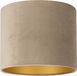 Uniqq Lampenkap velours taupe Ø 40 cm – 30 cm hoog