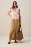 Sissy-Boy Gouden Midi Plissé Rok