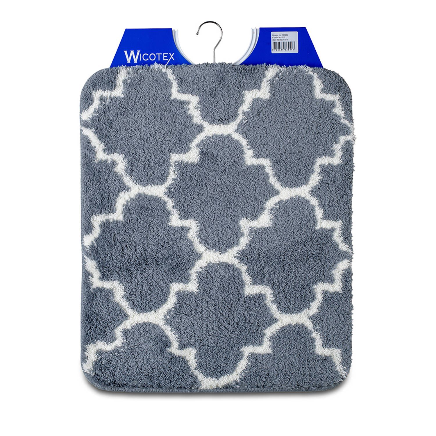 wicotex bidetmat marseille grijs 60x50cm