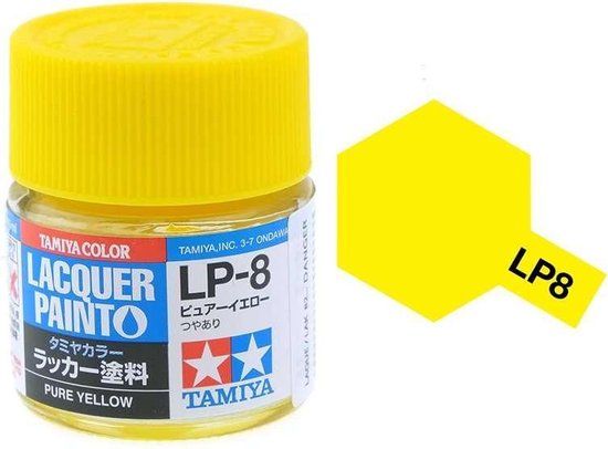 Tamiya LP-8 Yellow - Gloss - Lacquer Paint - 10ml