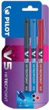 Pilot Rollerpen V5 Fijn Assorti Blister de 3 pièces