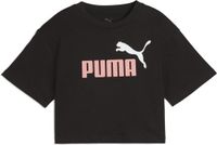 PUMA ESS 2 COLOR No. 1 Logo Short Length Tee G Meisjes sportshirt - Puma Black