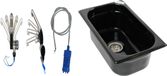 Évier 265x160x100 + robinet, pompe submersible, camping, lavabo, adapté pour Volkswagen T4/5/6