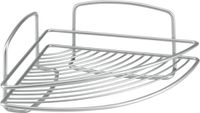 Metaltex Onda Badkamerrek Hoekplank – 22x22x11 cm – Zilver – Metaal Polytherm coating – 5 Jaar Garantie