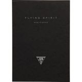Clairefontaine 975807C Gelijmd Blok Flying Spirit - 50 Vellen Ivoor Schetspapier A4 21x29,7 cm 90g - Zwarte Kartonnen Omslag - Willekeurige Illustratie op de Achterzijde