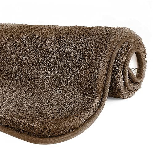 GONICVIN Badkamertapijten - 50 x 80 cm - Donkerbruin